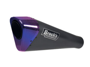 Brocks Penta-Carbon Full System 15" Muffler (Black) Suzuki GSX-R1000 (07-08)