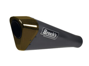 Brocks Penta-Carbon Full System 15" Muffler (Black) Suzuki GSX-R1000 (09-16)
